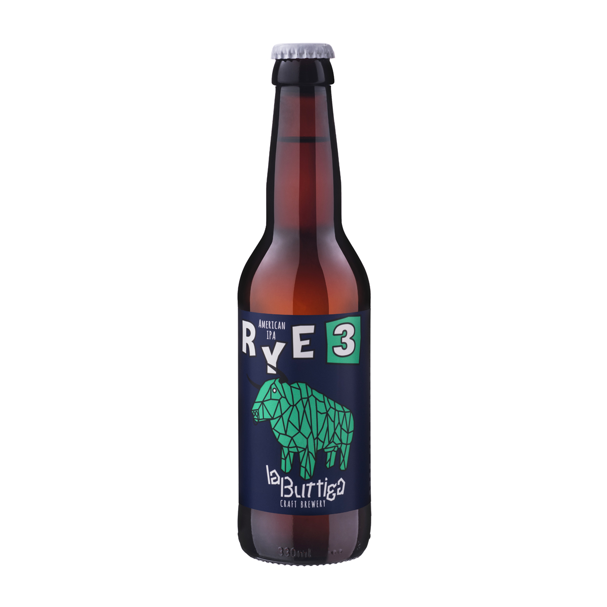 BUTTIGA Rye 3 AMERICAN IPA 33 CL - Piacenza da Bere